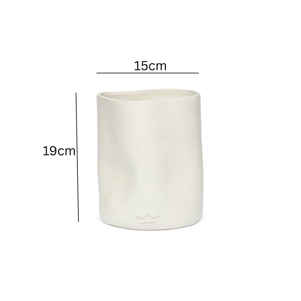 Dutchdeluxes Keukengereihouder - Handgemaakt - Keramiek - Keukengerei pot - Wit