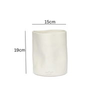 Dutchdeluxes Keukengereihouder - Handgemaakt - Keramiek - Keukengerei pot - Wit