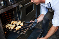 Dutchdeluxes - Ovenwant - (Volnerf) Leder - Zwart - Geschikt voor Barbecue - Incl. Geschenkdoos