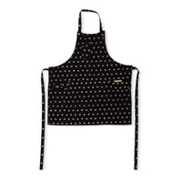 Dutchdeluxes Indigo jeans - Tablier de barbecue ou de cuisine - 5 poches - Couleur noir avec étoiles