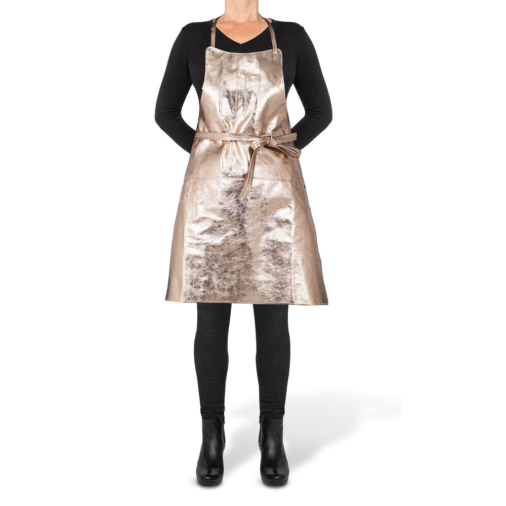 Dutchdeluxes  - Luxe - Keukenschort - One site - Goudkleurig