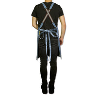 Suspender Style Apron - Blue