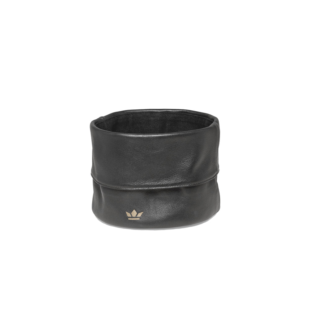 Dutchdeluxes - Leather - Luxury - Bread basket - Equipped with dirt- and water-repellent coating - Black