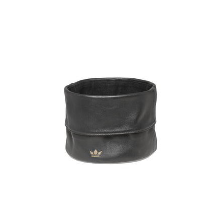 Dutchdeluxes - Leer - Luxe - Broodmand - Voorzien van vuil- en waterafstotende coating - Zwart