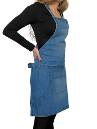 Dutchdeluxes Schürze - Handgefertigt - Mit Hosenträgern - Einzigartig - Gastfreundschaft - Hellblau