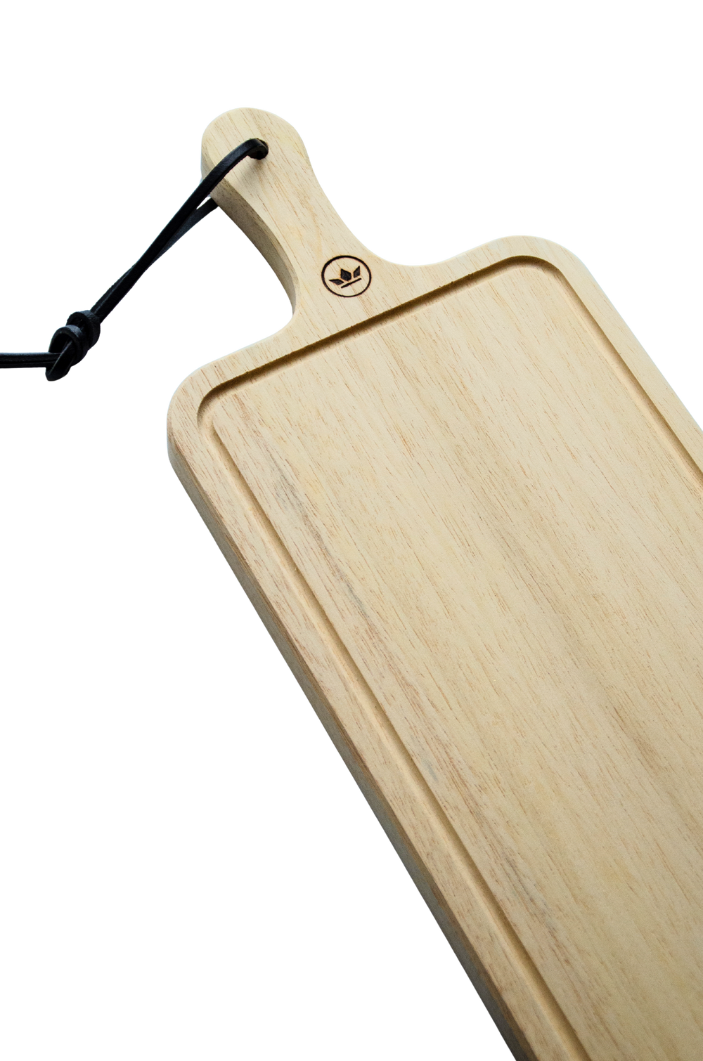 HORECA Spülmaschinenfestes Schneide- und Präsentationsbrett aus 100 % Holz – Rechteckig – Mit Griff