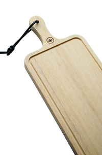 HORECA Spülmaschinenfestes Schneide- und Präsentationsbrett aus 100 % Holz – Rechteckig – Mit Griff