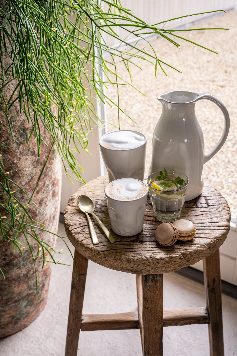 Dutchdeluxes – Groß – Keramik – Handgefertigt – Luxus-Teetasse – Kaffeetasse – Becher – Weiß