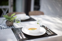 Dutchdeluxes - Leer - Luxe - Placemat - Vol nerf - Zwart
