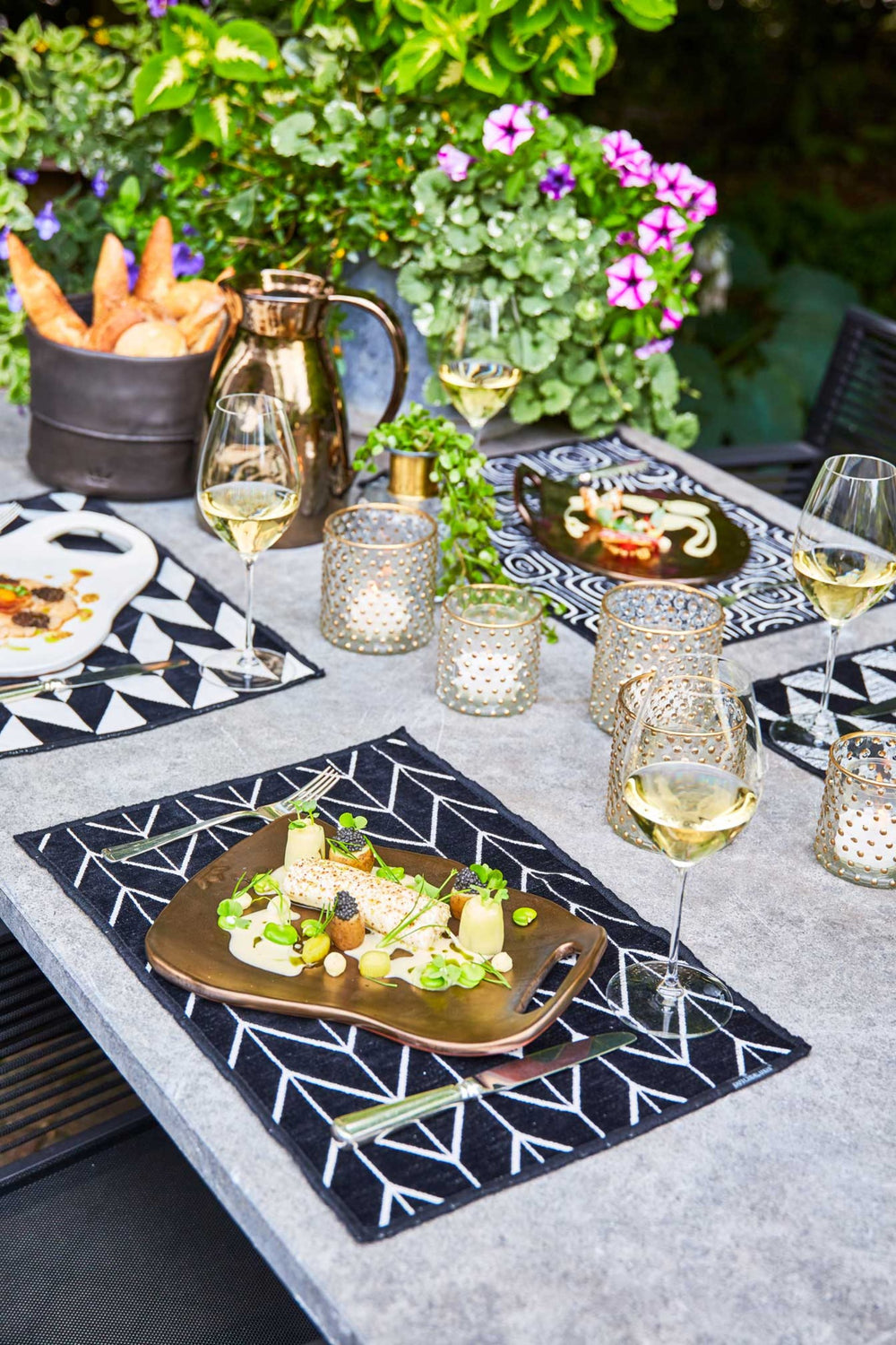 Dutchdeluxes - Handgemaakt - Luxe - Dinerbord - Met handvat - Keramiek - Luxe - Gouden afwerking