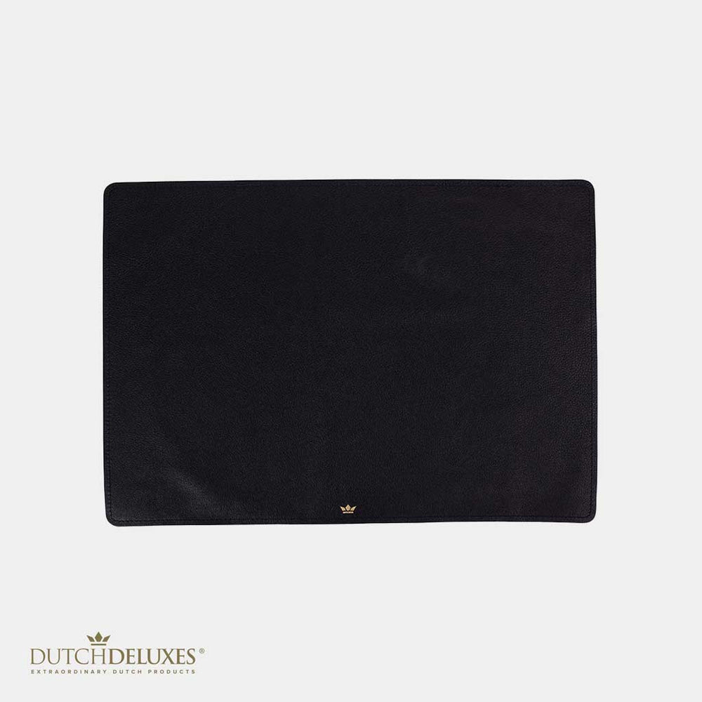 Dutchdeluxes - Leather - Luxury - Placemat - Full grain - Black