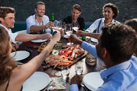 Dutchdeluxes - Luxe - Volnerf leer - Barbecue - Keuken - Schort - 5 zakken - Bruin