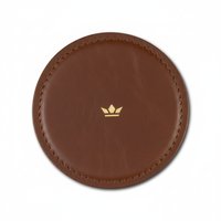 Dutchdeluxes - Handgemaakt - Leer - 4 stuks - Onderzetter - Waterafstotend - Bruin- geschenkverpakking
