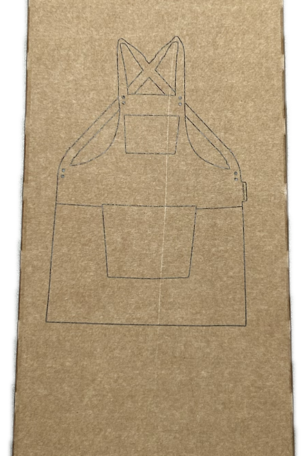 Dutchdeluxes apron - Handmade - With braces - Unique - Hospitality - Denim blue
