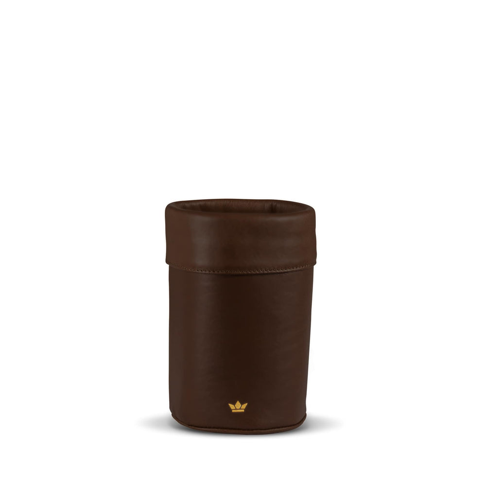 Dutchdeluxes - Leather - Luxury - Wine cooler - Perfectly chilled drinks - Vintage brown