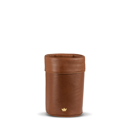 Dutchdeluxes - Luxury - Leather - Wine cooler - Champagne cooler - REACh-certified - Vintage cognac brown